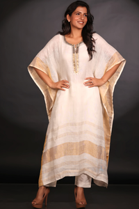 IVORY LINEN KAFTAN