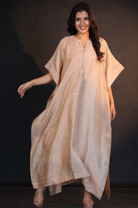 SILVER TISSUE KAFTAN