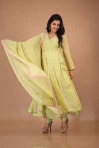 LIME GREEN ANARKALI