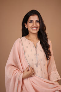 PINK CHANDERI SET