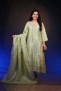 LIME  SILVER TISSUE SET