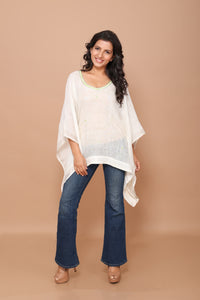 SHORT  IVORY TOP