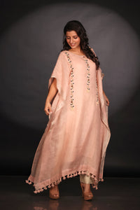 PINK LINEN KAFTAN