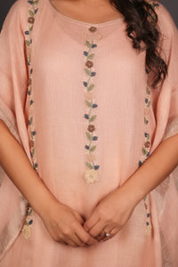 PINK LINEN KAFTAN