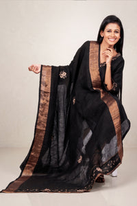 BLACK LINEN SET
